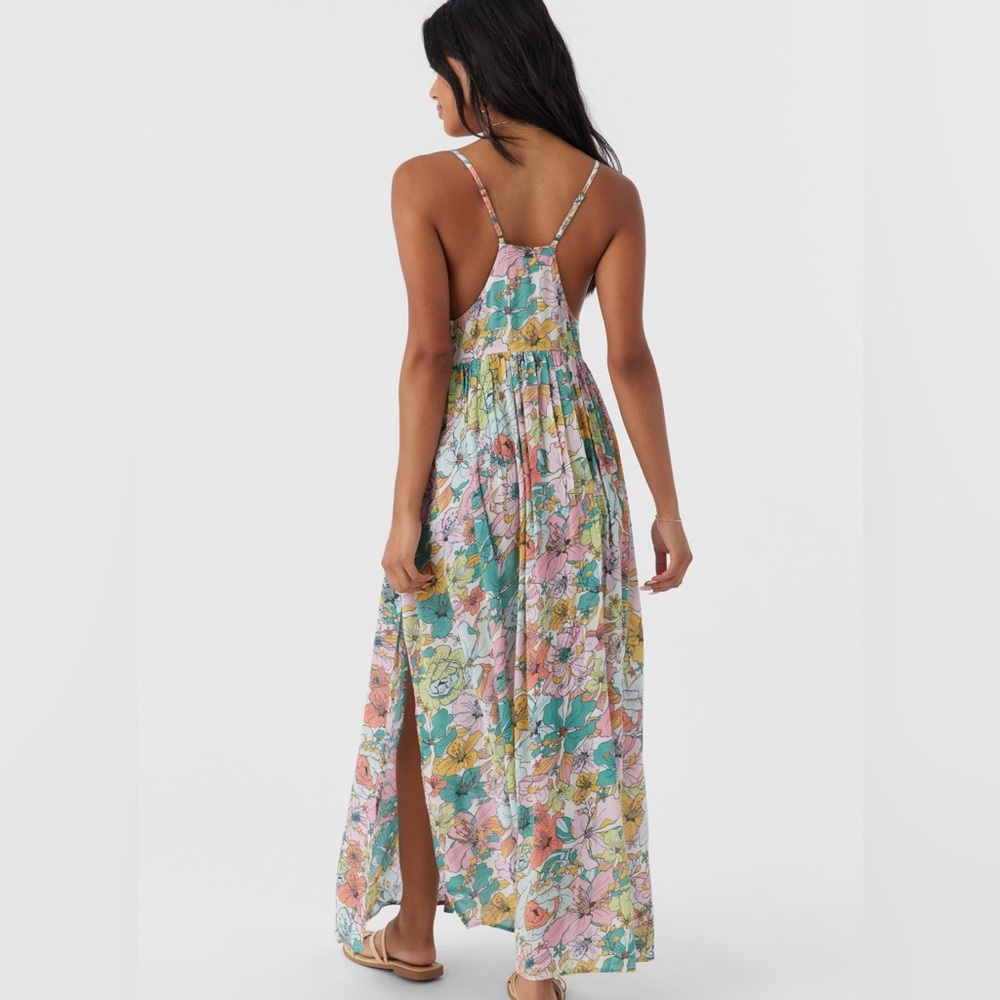 NWT Mel Maxi Janis Floral Swim Cover-Up Dress by O’Neal Size L - Picture 3 of 12